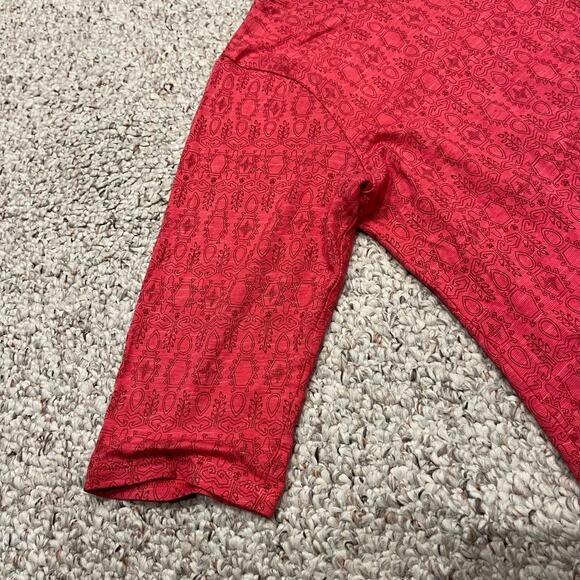 Toad & Co Ursa Tunic 3/4 Sleeve Organic Cotton Blend Sz M Pink Floral Pockets - Picture 8 of 9